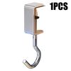 1-5pc Adjustable Backpack Hook 360° Rotatable Table Hooks  Desktop Detachable Mobile Bag Hanger Desks School Home Storage
