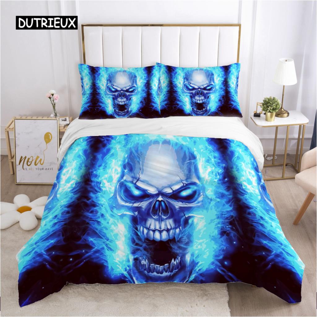 Sada povlečení s lebkou Deadpool 240x220 200x200 Ložní souprava Twin Queen King Double Ložní prádlo Povlak na přikrývku Ložní prádlo Velká ruka