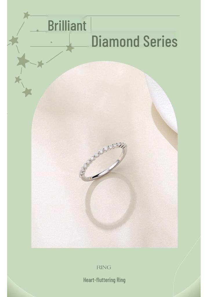 Fashionable Geometric Rhinestone Star Stackable Ring for Women - Versatile Accessory for Commuting