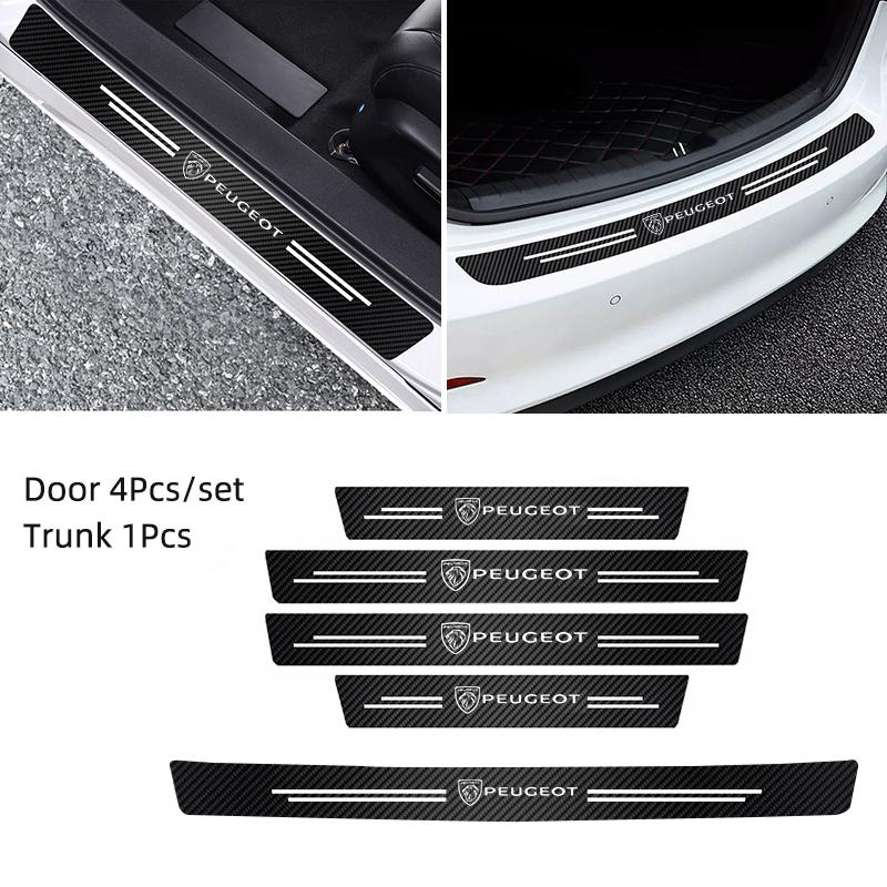 Samolepky na dveře auta Prahové Anti-šlápnutí Ochranná nálepka Pro Peugeot 408 308 5008 208 2008 3008 Landtrek Rifter 508 301 108
