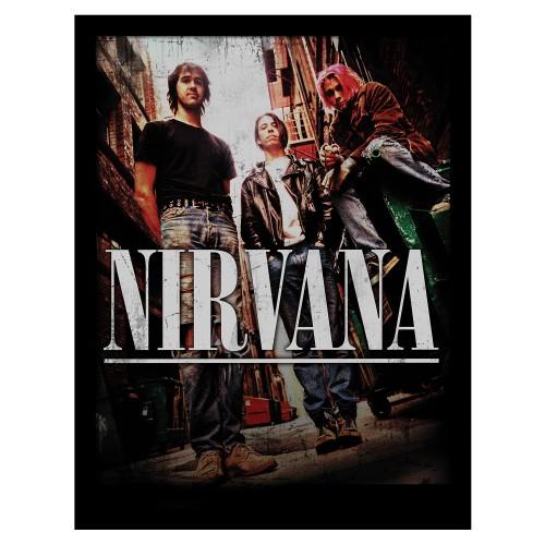 Nirvana Gruppe Gerahmtes Poster