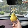 Simulated Fruit Car Ornament Cute Foam Fruit Decoration Persimmon, Orange, Peach Shapes Auto Interior Decor Accessories