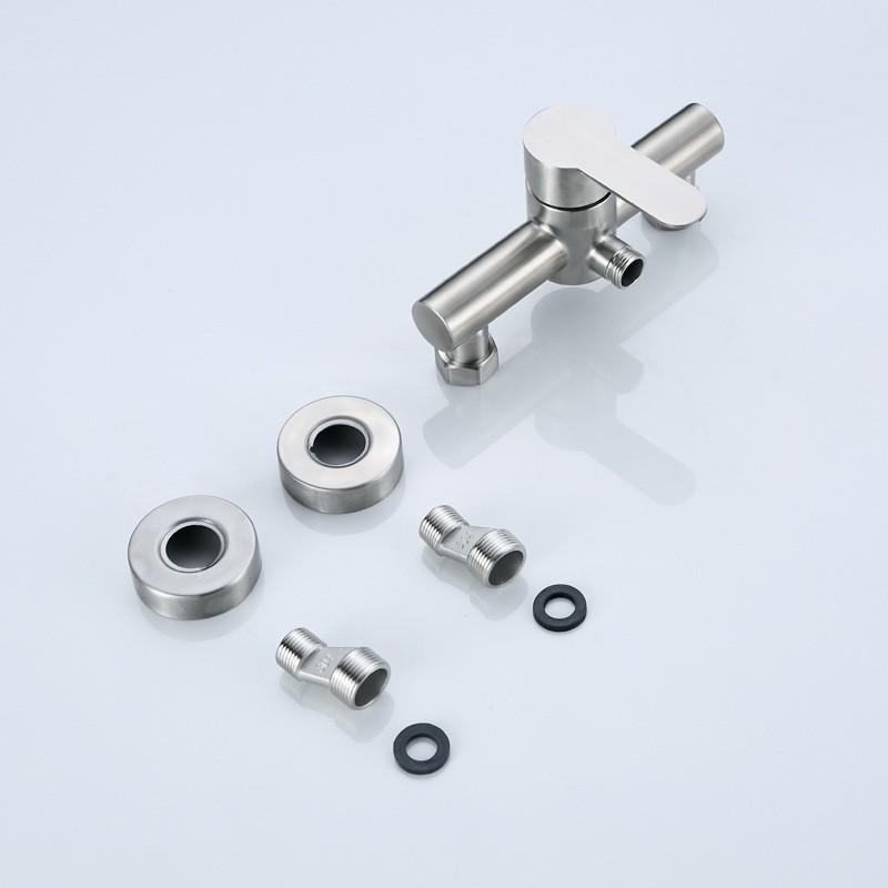 Ceramic Valve Core Bathtub Faucet Bathroom Shower Hot and Cold Mixing Valve Water Tap Stainless Steel Shower Faucet