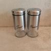 RuHan Glass Seasoning Shaker Set (Silver, 2-Pack)