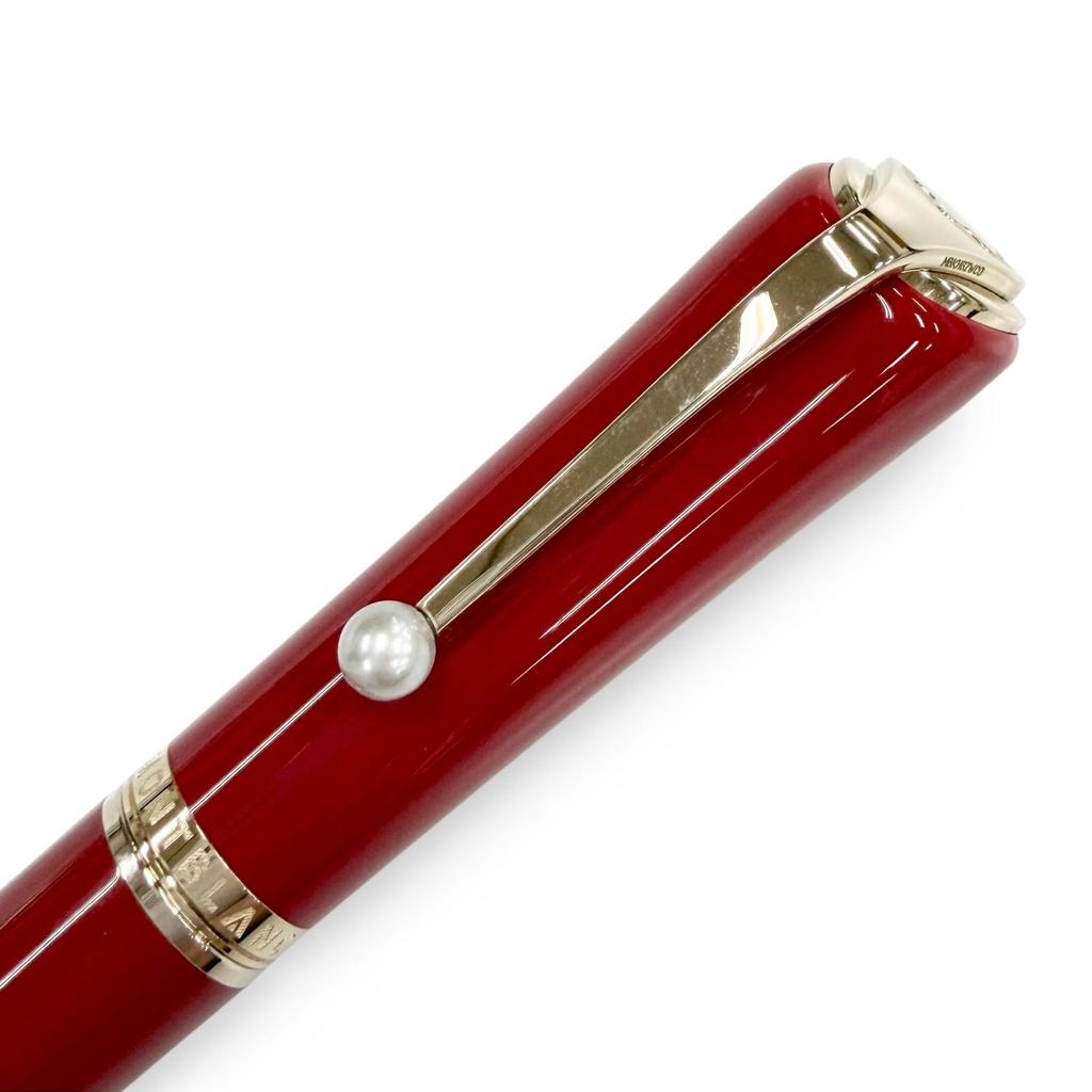 Excellent MONTBLANC fountain pen Muse Marilyn Monroe with pearl Red 14K mens Used