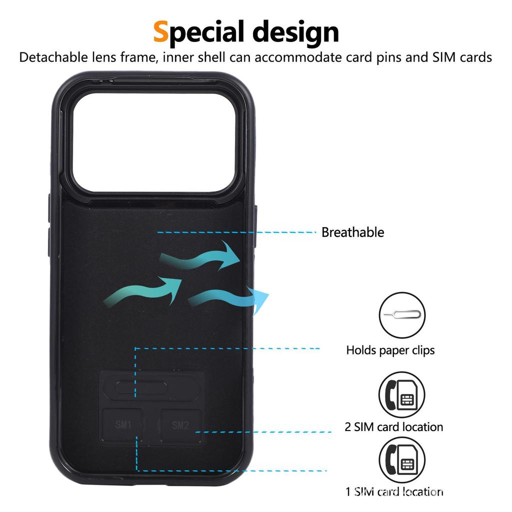 Denim-Textur Kartenhalter Hülle für iPhone 17 Pro Max mit Links-/Rechtsöffnung