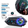 Y12 Dual Mic Motorcycle Helmet Headset Wireless Hands-free Call Phone Kit Waterproof MP3 Music Player Speaker Earphone