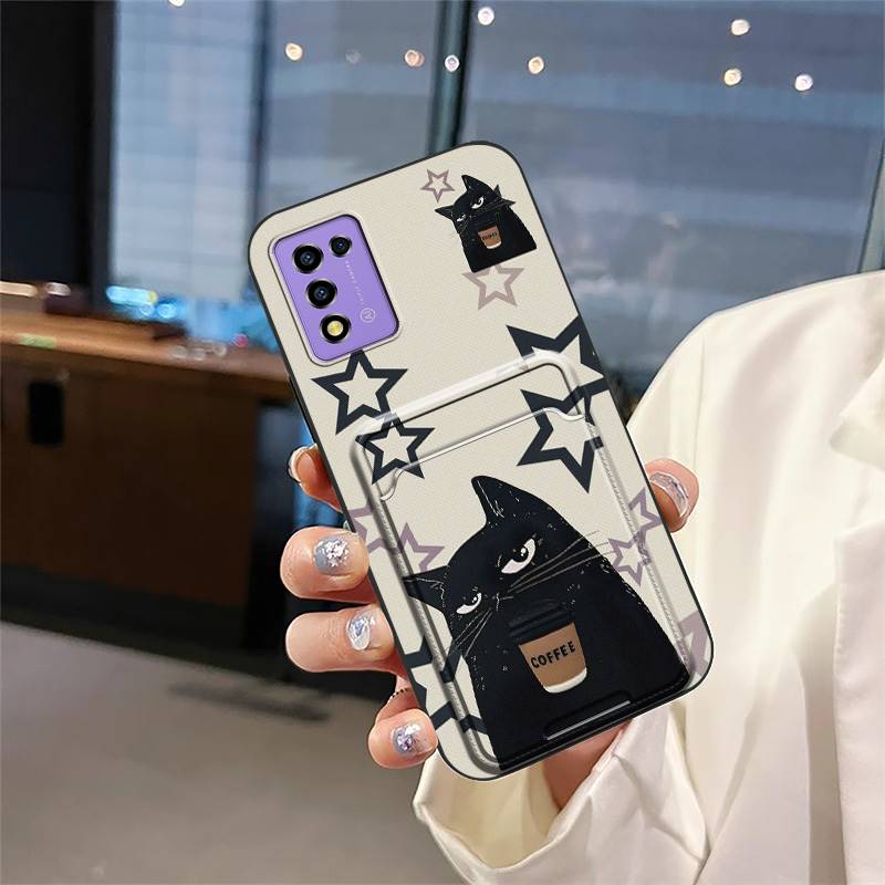 Fashion Design Cartoon Phone Case For ZTE Libero 5G iii/A202ZT Protective Shockproof Card Sleeve Cover Anti-dust Cute
