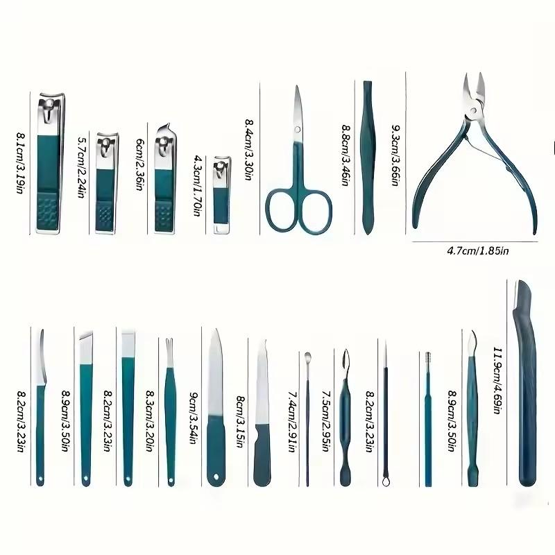 Professional Nail Clipper Set Stainless Steel Toe Finger Nail Clippers Sharp Nail Trimmer Manicure Pedicure Tools for Women/Men