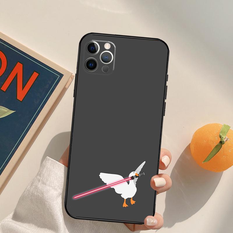 Untitled Goose Duck Game Funda Case For iPhone 16 15 14 Pro Max 11 12 13 Pro Max Mini XR 16 15 Plus 16e Phone Cover