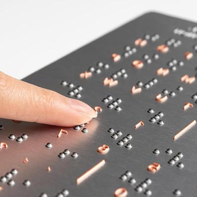 1 Pcs Braille Alphabet And Number Learning Tools With Tactile Bump Reading Educational Aid Tool Accessories