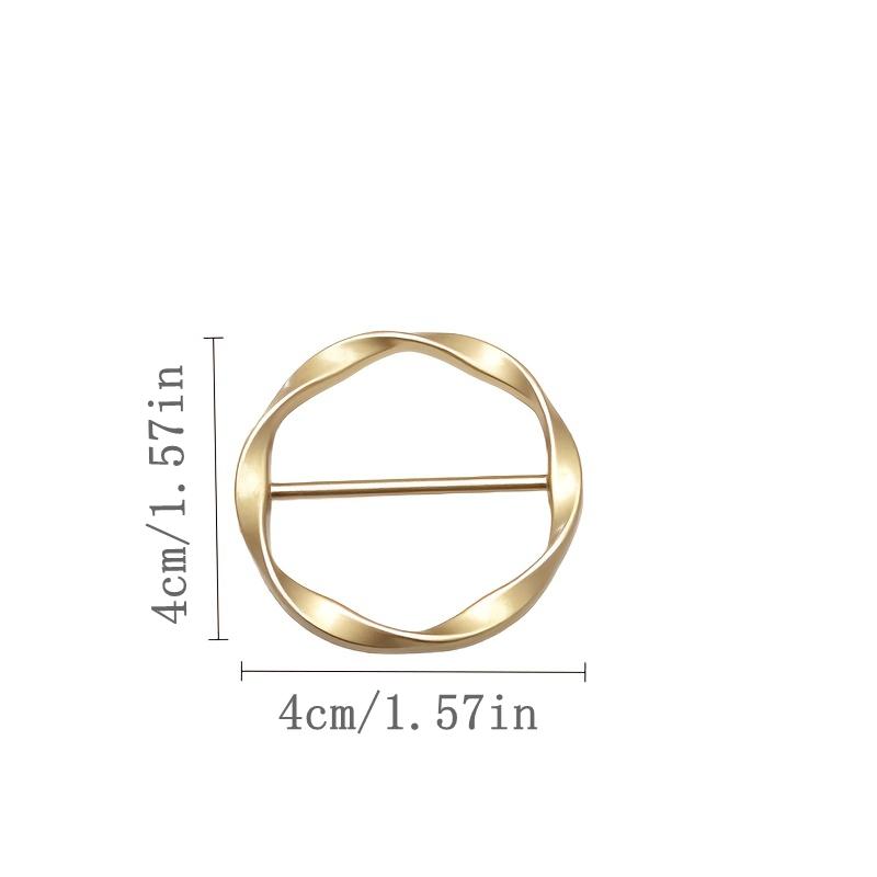 3/6ks Jednoduché Módní Kovové Spony Nastavitelné Spony na Roh Trička a Zapínání na Dekoraci Šátků pro Ženy Stylové Doplňky