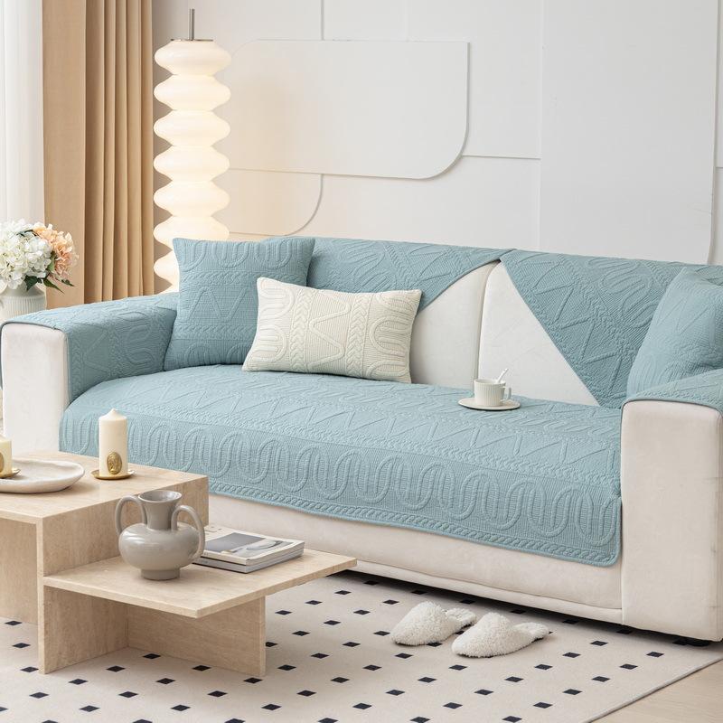 Sofa Cushion Four Seasons Nordic Simple Anti-slip Universal Cotton Cushion Modern Winter Sofa Cover Cloth Towel