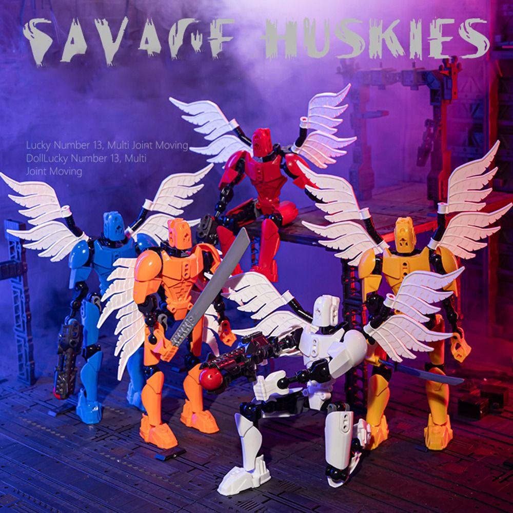 

Фигурка робота-сменщика Lucky 13, игрушки, фигурки роботов-манекенов для мальчиков, подарки