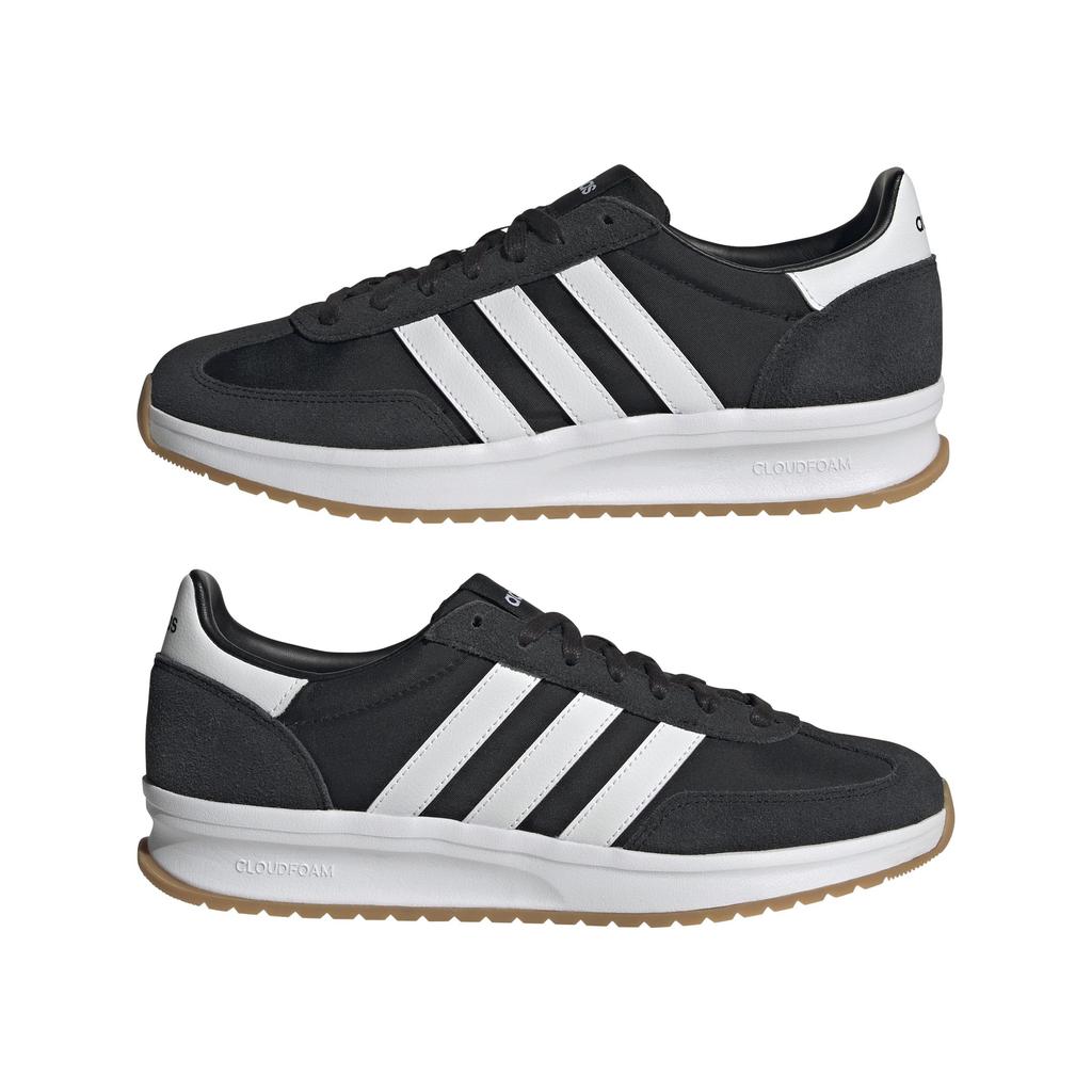 Adidas Run 72 Unisex Core White Size cm Sneakers, Adult, NJG80, Black/Footwear White/Footwear (IH8585), 28.0
