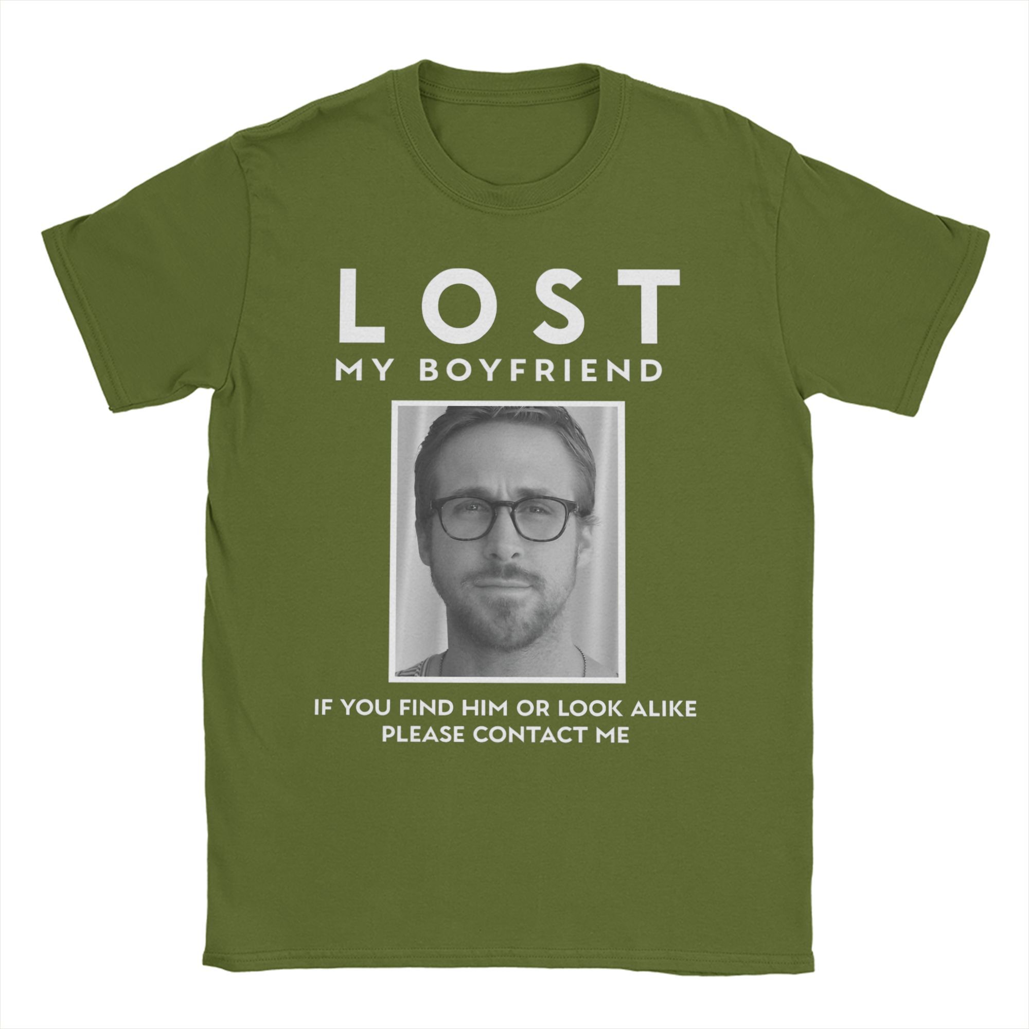 

LOST MY BOYFRIEND T Shirt Beach Ryan Gosling Cotton T-Shirts For Men Leisure Custom DIY Tee Shirt Short Sleeve Y2K Funny Tops L