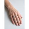 Bague - Pearls &amp; Colors - Perle de Culture de Tahiti 8-9 mm Ronde - Or Blanc 375/1000 - Qualité A+ - Diamant - Femme