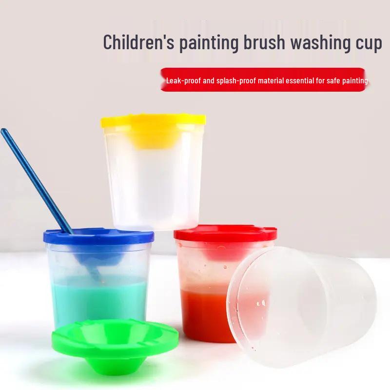 Children's Painting Brush Cleaning Palette Cup for Gouache and Watercolors