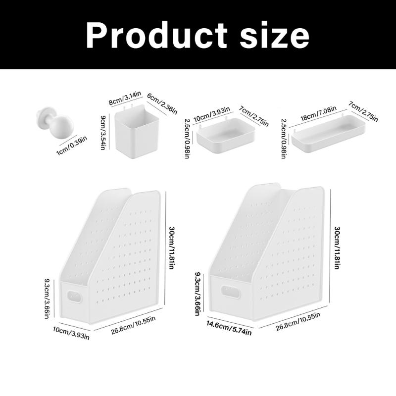 Modular Wall Grids Storage Baskets Durable Plastic Construction Expandable Organization System For Home Office