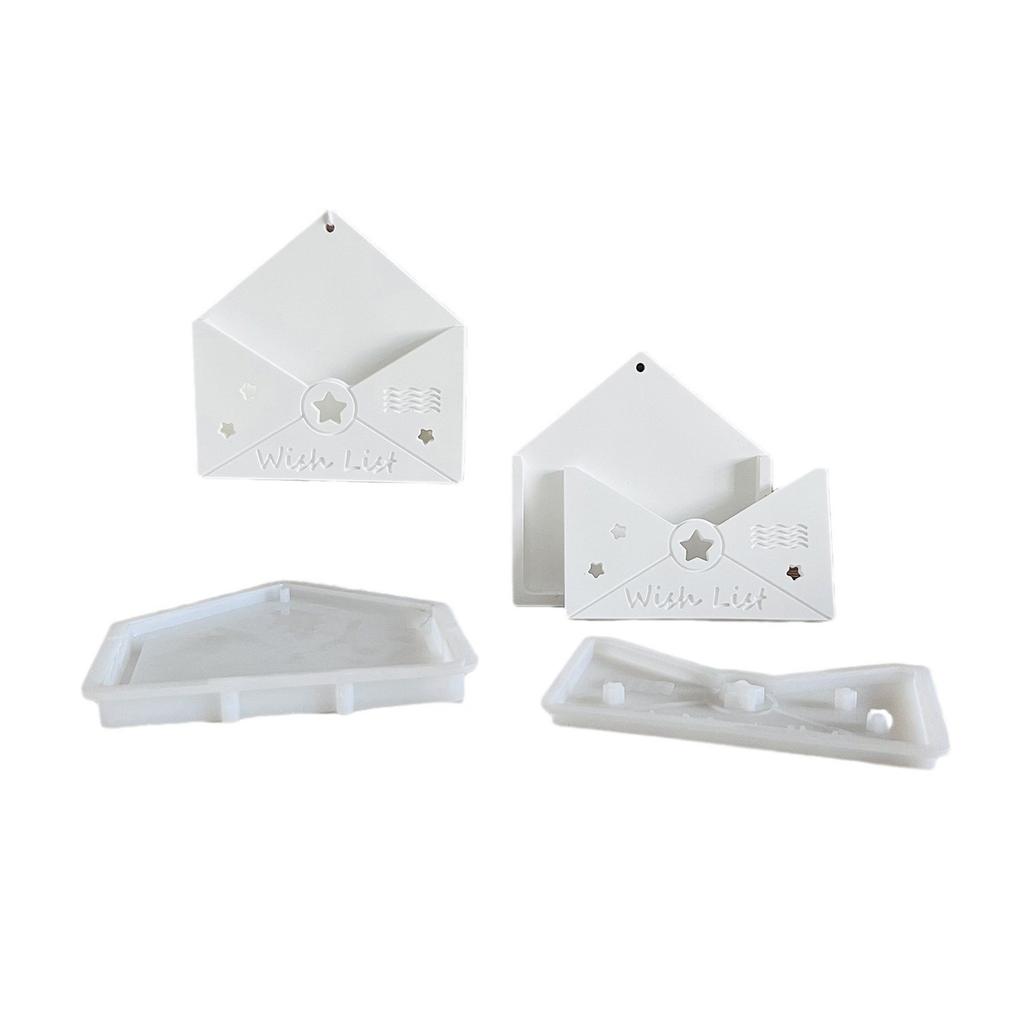 Modische Umschlag Robuste Silikon Schlüsselanhänger Form Set Bastelbedarf Epoxidharz Buchstabenanhänger zum Personalisieren von Schmuck