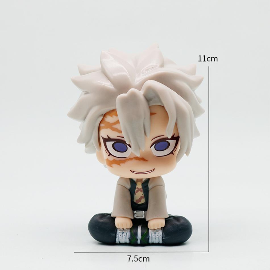 Anime Demon Slayer Kamado Tanjirou Kamado Nezuko Action-Charakter-Modell Spielzeugserie Puppe Kindergeburtstag/Weihnachtsgeschenk Spielzeug