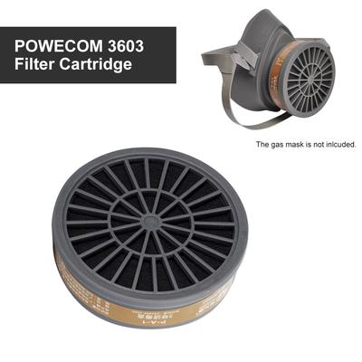 Cartucho Filtro POWECOM 3603 para Máscara de Gás Meia Face 3600 Respirador de Particulados Caixa de Filtro