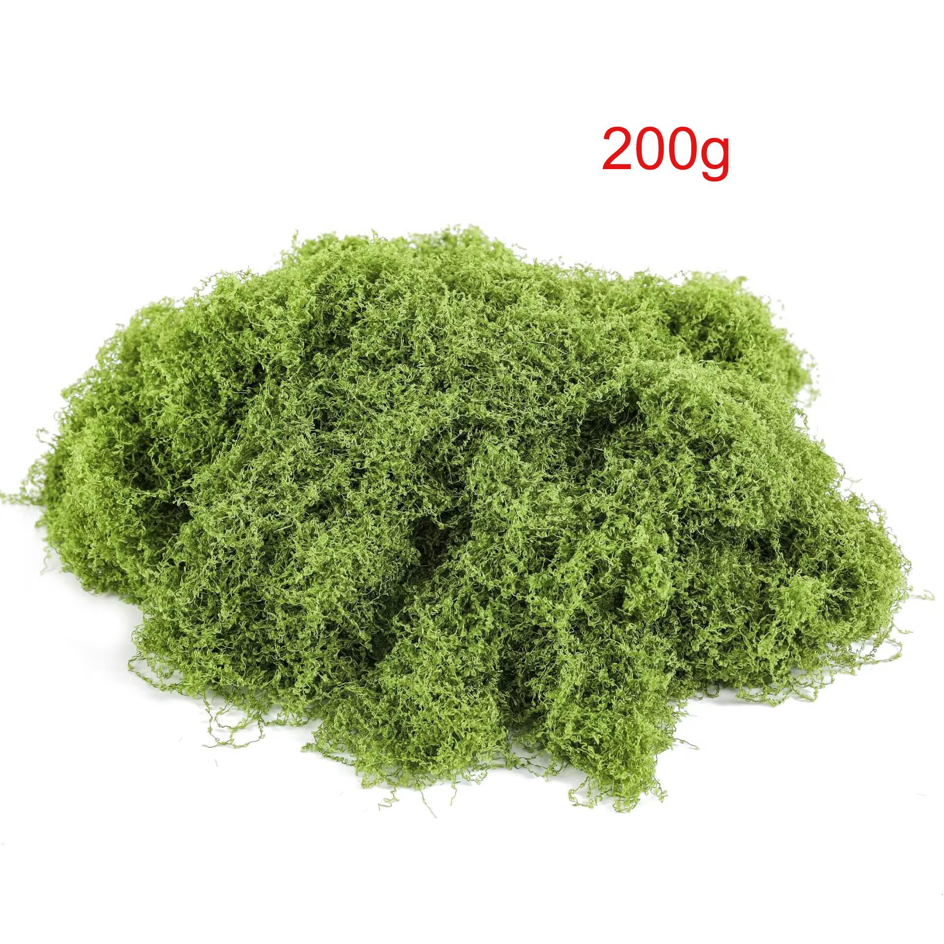 Искусственный зеленый мох для комнатных растений, Искусственный мох для комнатных растений, Искусственный мох для поделок, Искусственный мох Декор, Декоративный мох для DIY 200g светло-зеленый