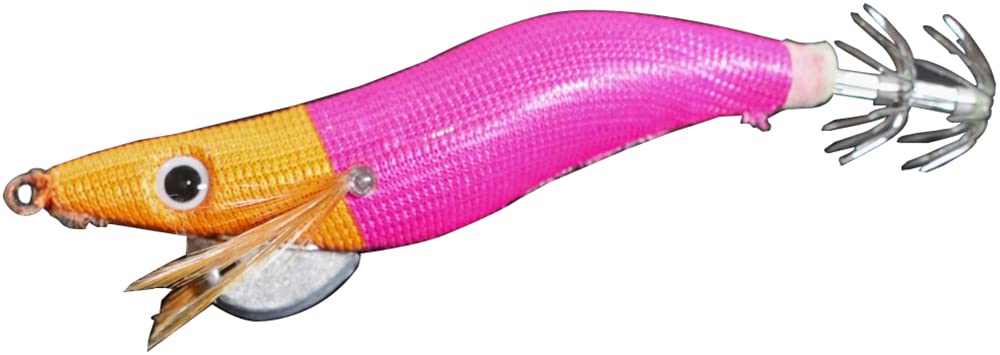 MARUSHINGYOGU Fishing Dragon Omopper Egi Orange Pink (Marushin Tackle) (Red) 2.5