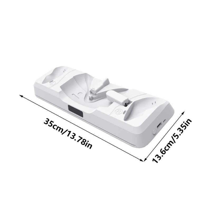 VR Charging Dock Station for MQ 3S Headset and Controllers with LED Indicators and Colorful Lighting Effects