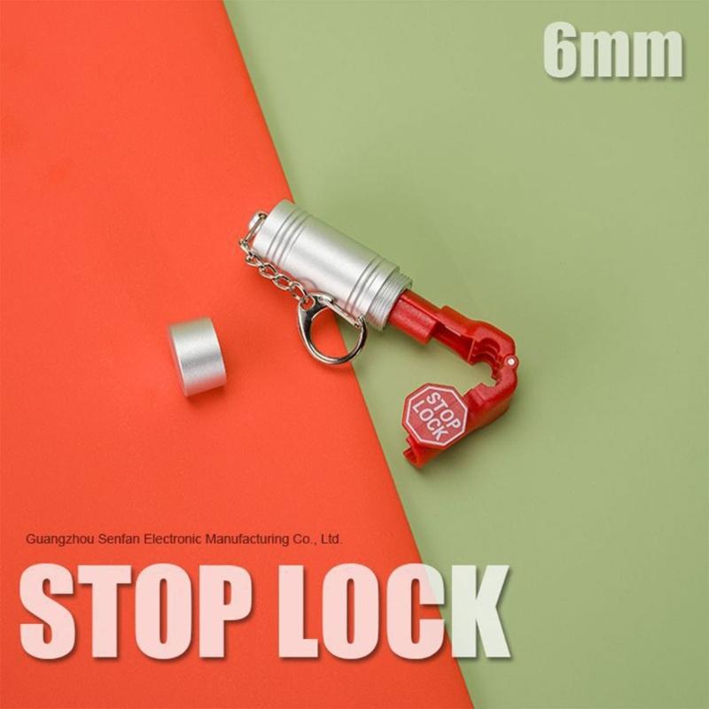 Universals 6mm Hole Anti Theft Hook Fasteners for Shelving Durability ABS Construction Easy Installation