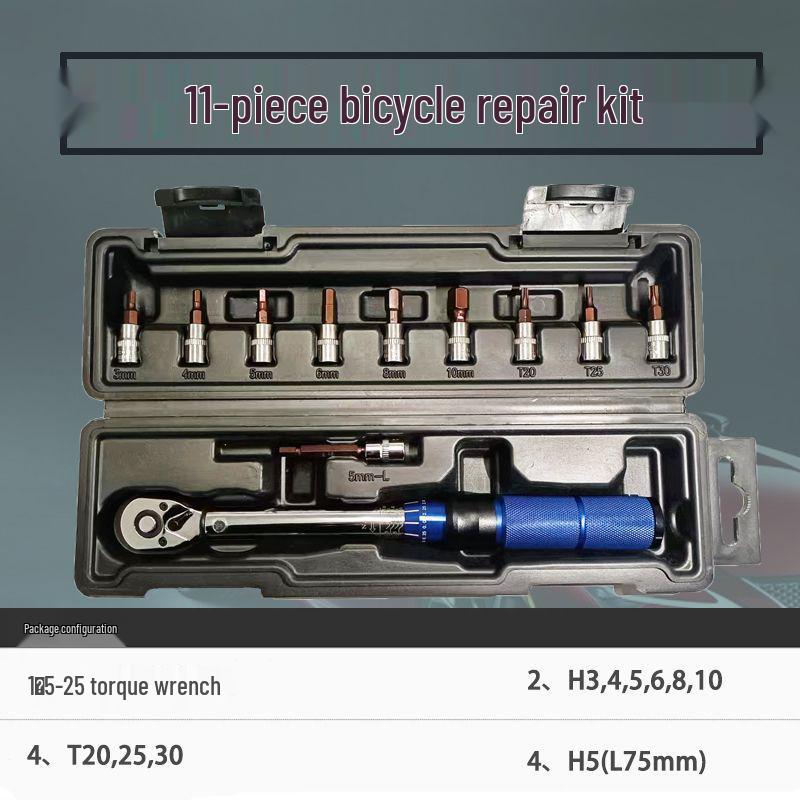 High-Precision Adjustable Torque Wrench Set for Bicycles and Hex Keys