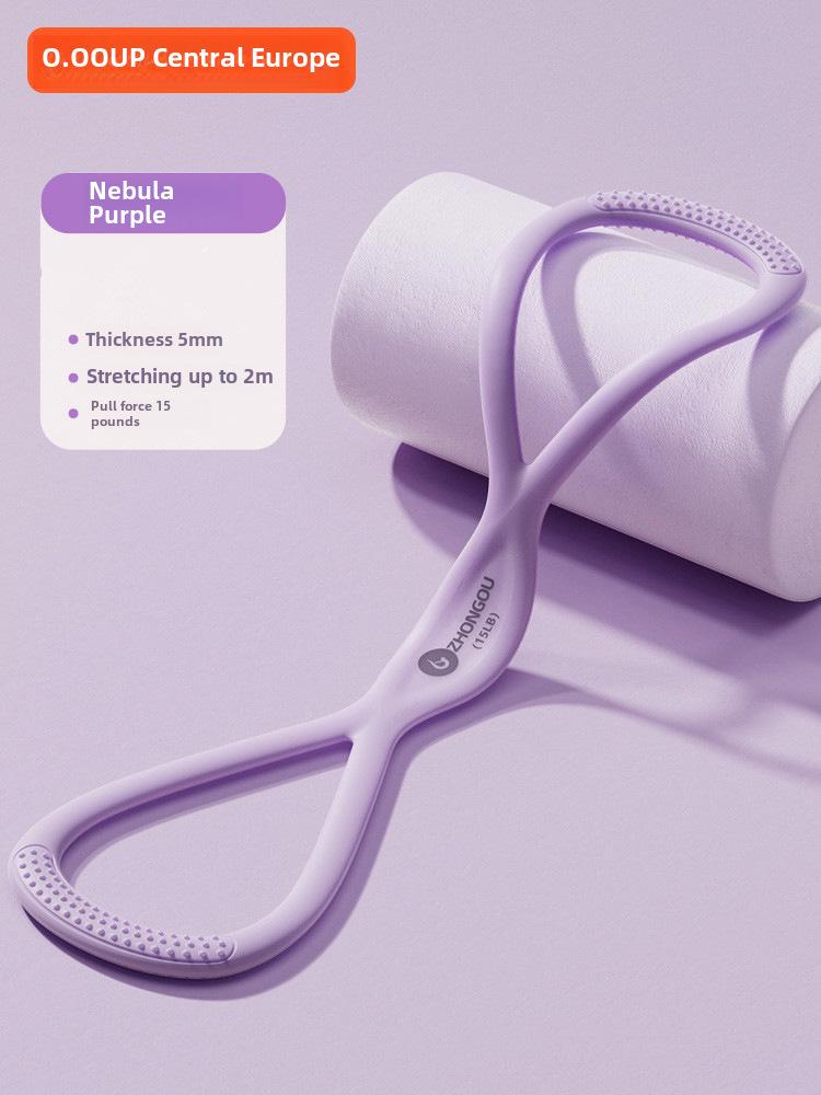 Эластичный канат для йоги в форме восьмерки для укрепления плеч и спины