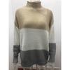 Autumn and Winter Long Sleeve Casual Plus Size Knitted Sweater Women Striped Turtleneck Pullover Sweaters Women Elegant Vintage Loose Knitwears 24956