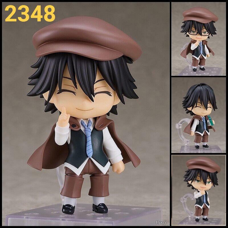 Hot Anime Bungo Stray Dogs Q Version Figure 2348 Ranpo Edogawa Movable Face Swap Collectible Action Figure Fans Birthday Gifts