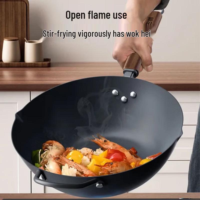 Kamberg 32cm Titanium Non-stick Iron Wok
