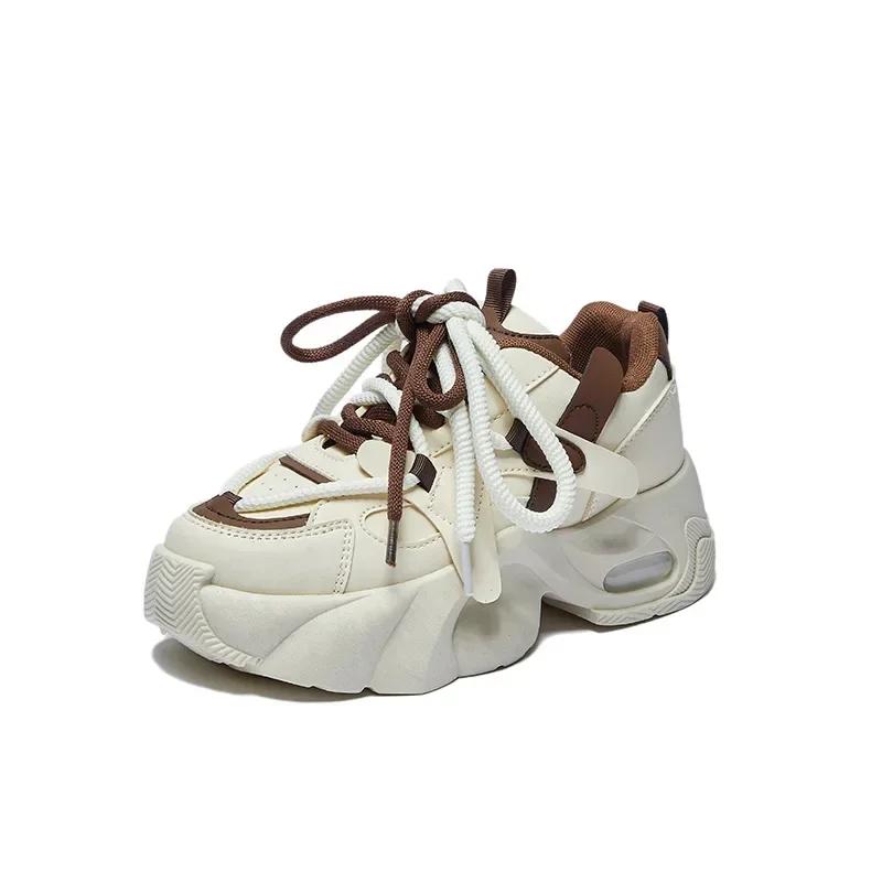 Women's Chunky Sneakers Breathable Platform Sports Shoes for Women Fashion Thick Sole Vulcanized Shoes