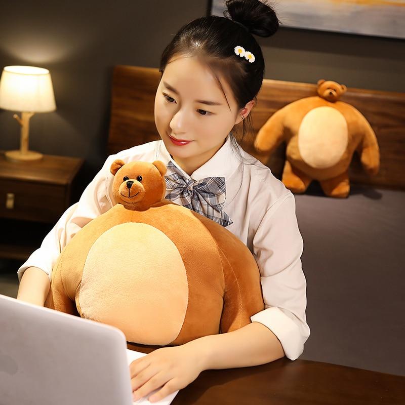 Buy Popular Small Head Big Body Brown Bear Toy Stuffed Elephant Raccoon ...