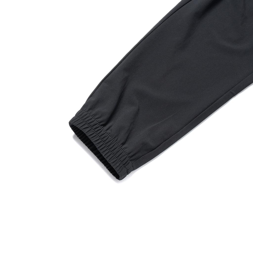 Li Ning Sports Lifestyle Series Solid Color Mid Waist Cuffed Casual Pants Men Bottoms Black AYKU727-1