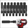 High Hardness 1/2 Drive Wrench Anti Slip Buckle Sleeve Converter Practical Impact Socket Repair