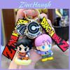 Chaveiro Adorável Dragon Ball Goku Borracha Macia Anime Acessório de Chave Criativo Porta-Chaves de Carro