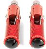 Szmsmy Motorcycle CNC Universal Footrests, Folding Foot Peg Rear Set (Red)
