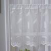 Breathable Sheer White Curtains for Window Stylish Lace Designs Kitchen Dining Decoration