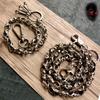 Biker-Decor Skull Wallet Chain with Hook Snap Closure Punk Skull Trouser Chain Hip-hop Cool Style Pant Chain Ornament