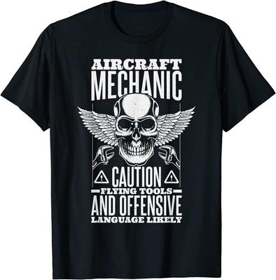 Aircraft Mechanic Flying Tools And Language Plane Unisex T-shirt