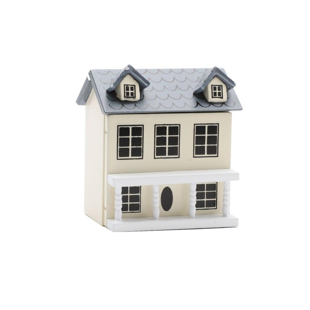 1:12 Dollhouse Dolls Miniature House Mini Villa Miniature Doll House Model  Children Toys