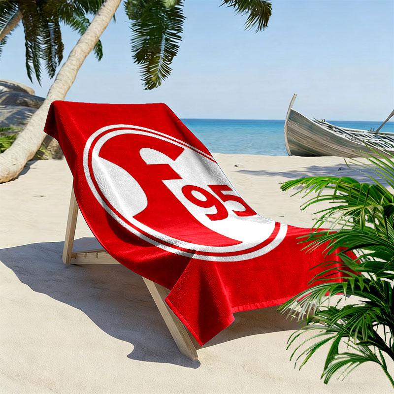 Frankfurt Fußball Druck Strandtuch, Großes Weiches Schnelltrocknendes Handtuch für Strand Camping Schwimmen