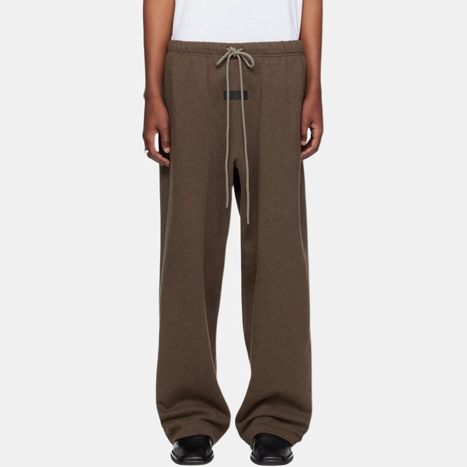 Fear of God Essentials Lounge Sweatpant Heather Wood Men Bottoms Brown 130SU244322F
