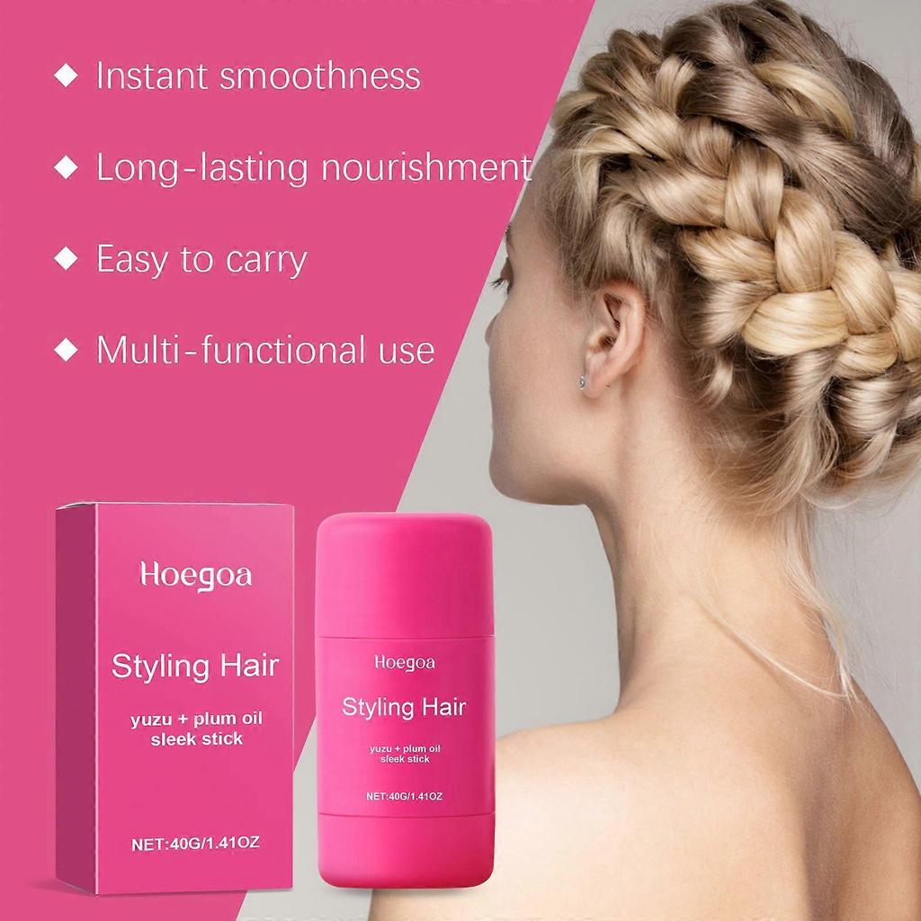 Limited time!!Hoegoa Wax Hair Stick - Curling, Dreadlock Styling, Hair Setting, Frizz Control, Fluffy Shine, Moisturizing, Portable Hair Wax Stick