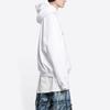 Balenciaga Wide Fit Hoodie 'White/Bubblegum' 675003TLVF29014