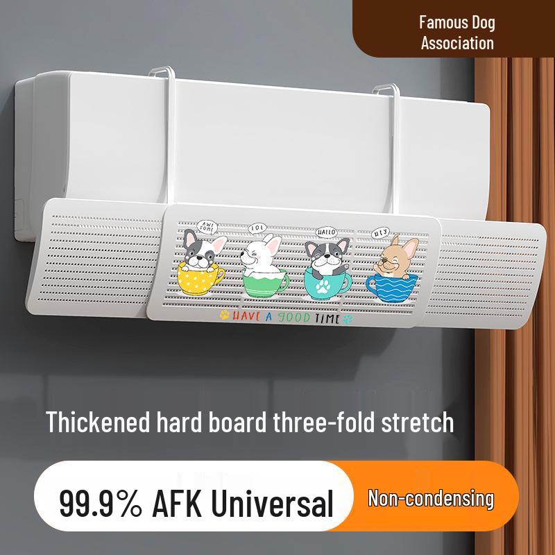 Type A XL Three-in-One Retractable Air Conditioner Deflector - Thickened, Windproof Cover, No Installation Required.